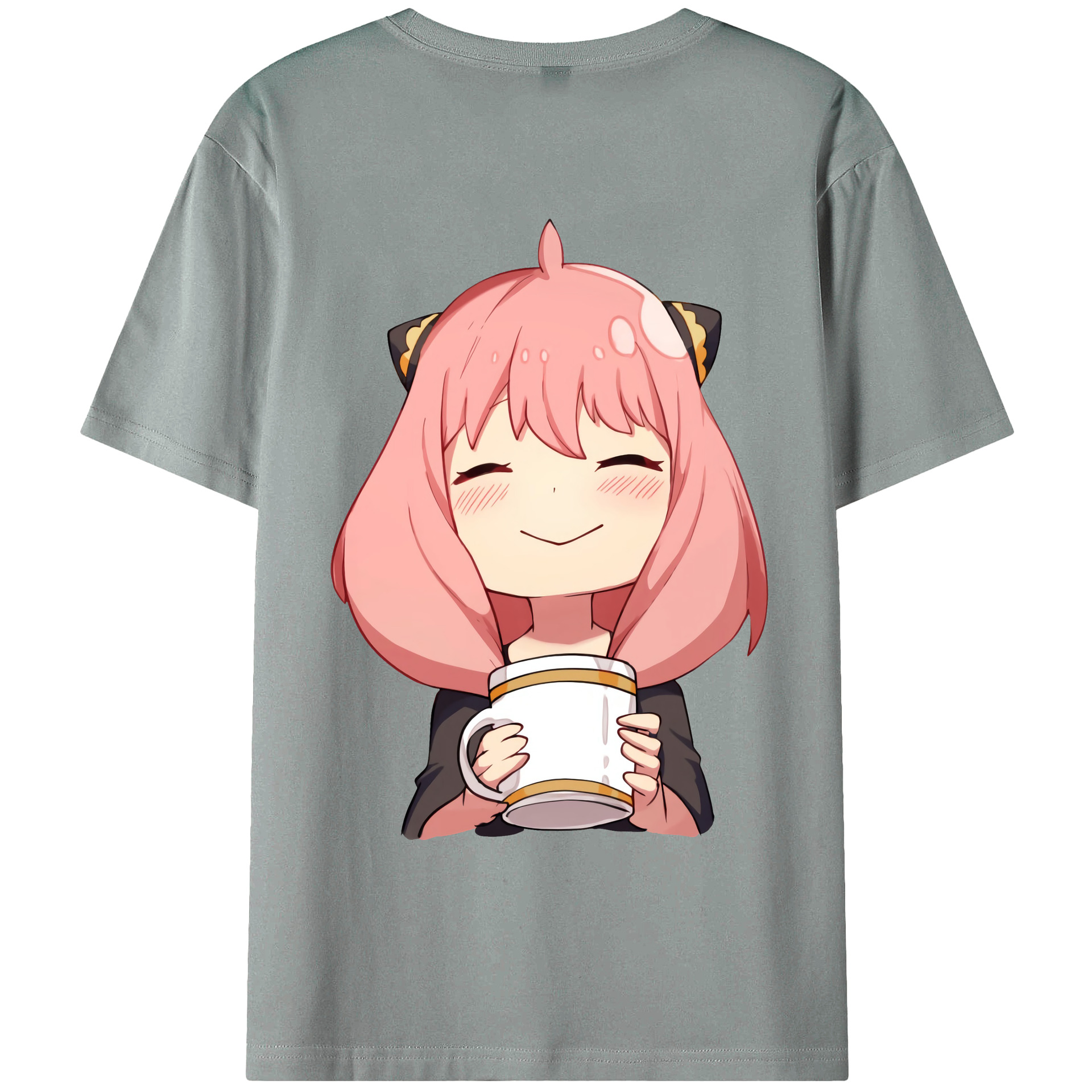 （画像用） SPY×FAMILY间谍家家酒 綿100％ メンズ半袖Tシャツ（バックプリント） 通気性